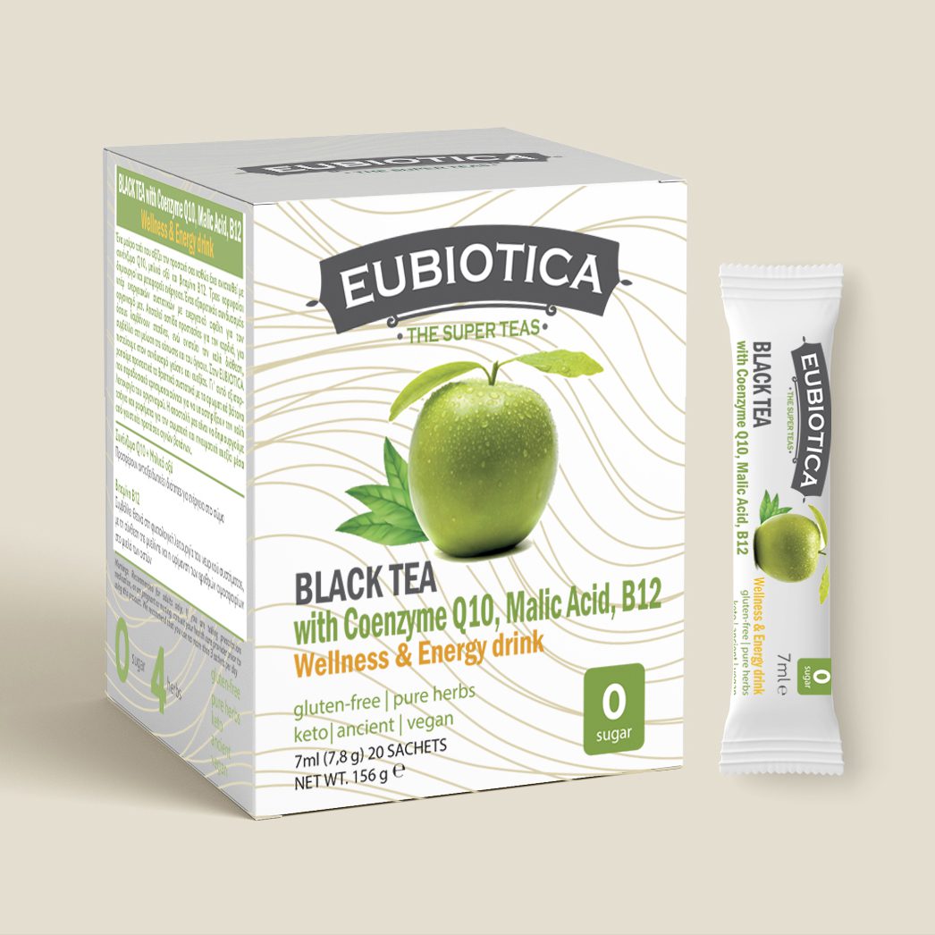 Eubiotica SUPER TEAS Coenzyme Q10 - AMHES - Εργοστάσιο Φυσικών Συμπληρωμάτων Διατροφής
