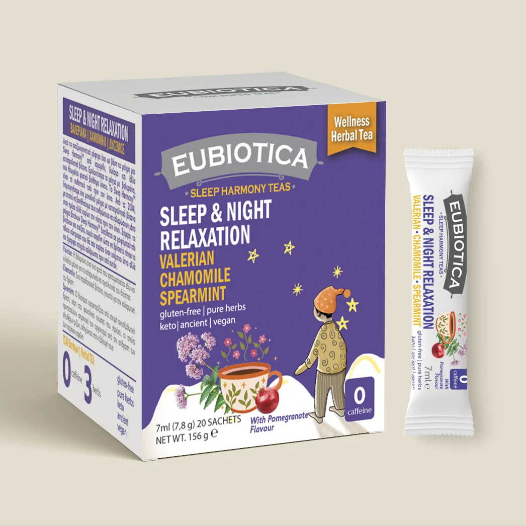 Eubiotica TEAS Sleep NIGHT RELAXATION - Amhes.gr - Cosmetics Manufacturing