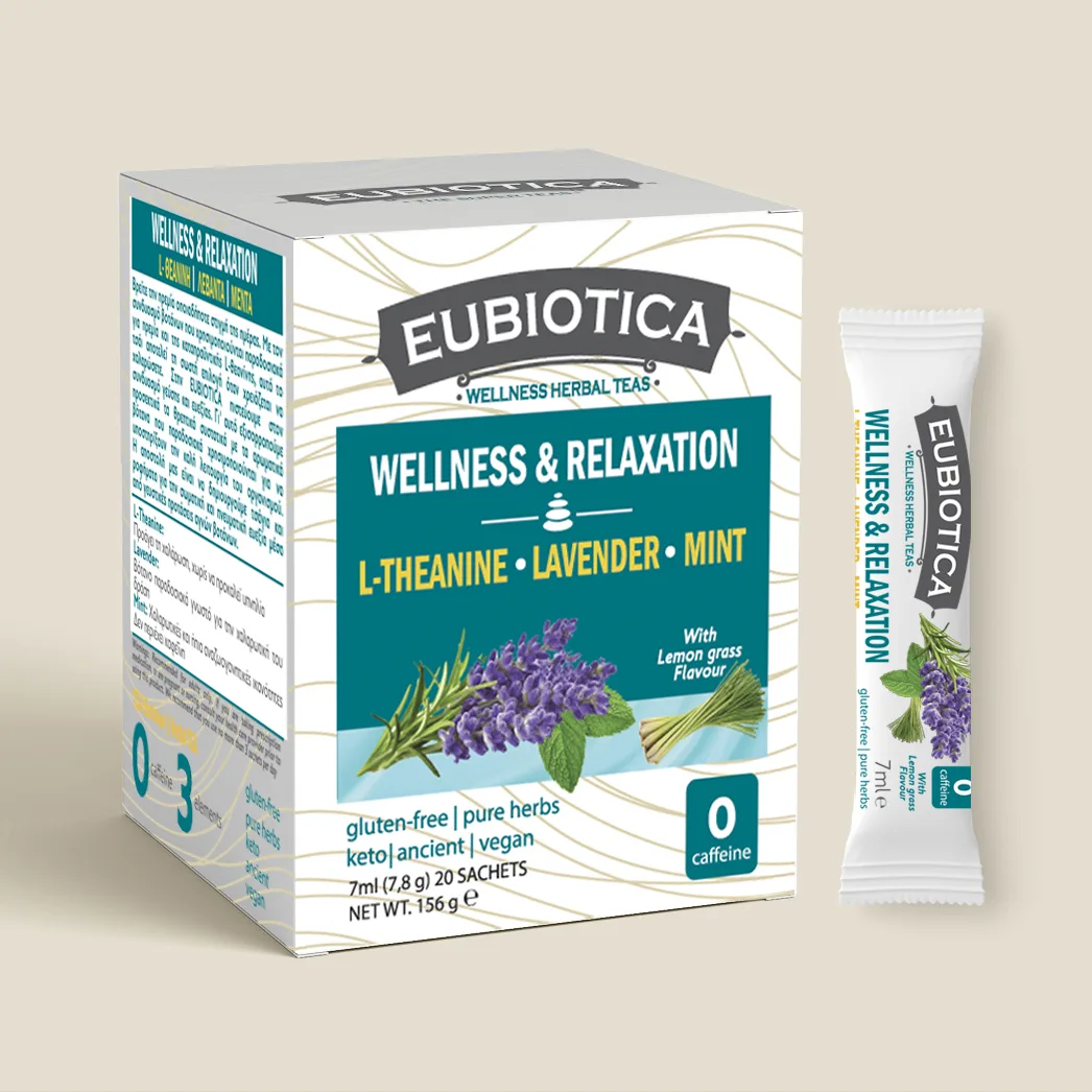Eubiotica TEAS Wellness RELAXATION - Amhes.gr - Food Supplements Manufacturing
