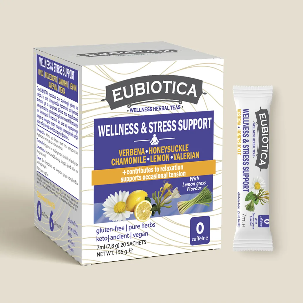 Eubiotica TEAS Wellness STRESS SUPPORT - AMHES - Παραγωγη καλλυντικων