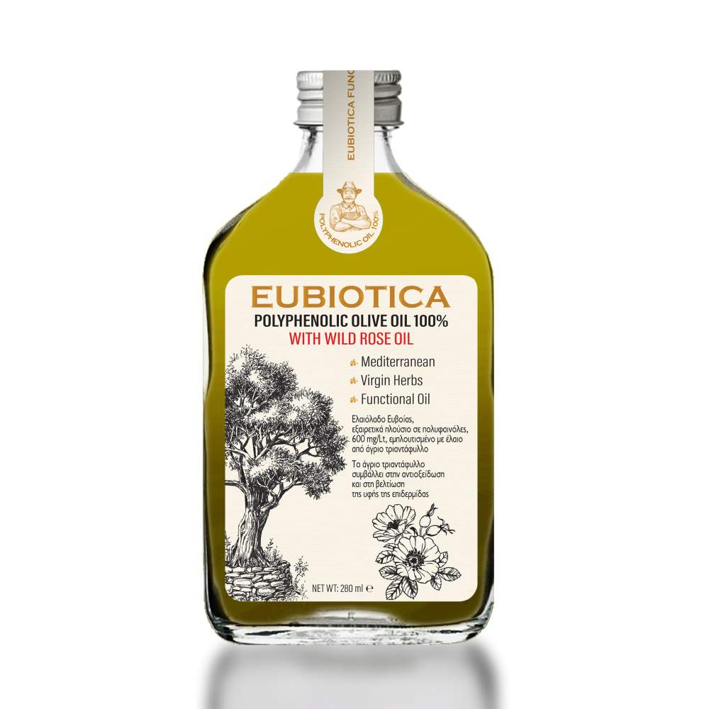 EUBIOTICA olive oil Wild Rose    - Amhes Pharma - Εργοστάσιο Φυσικών Συμπληρωμάτων Διατροφής