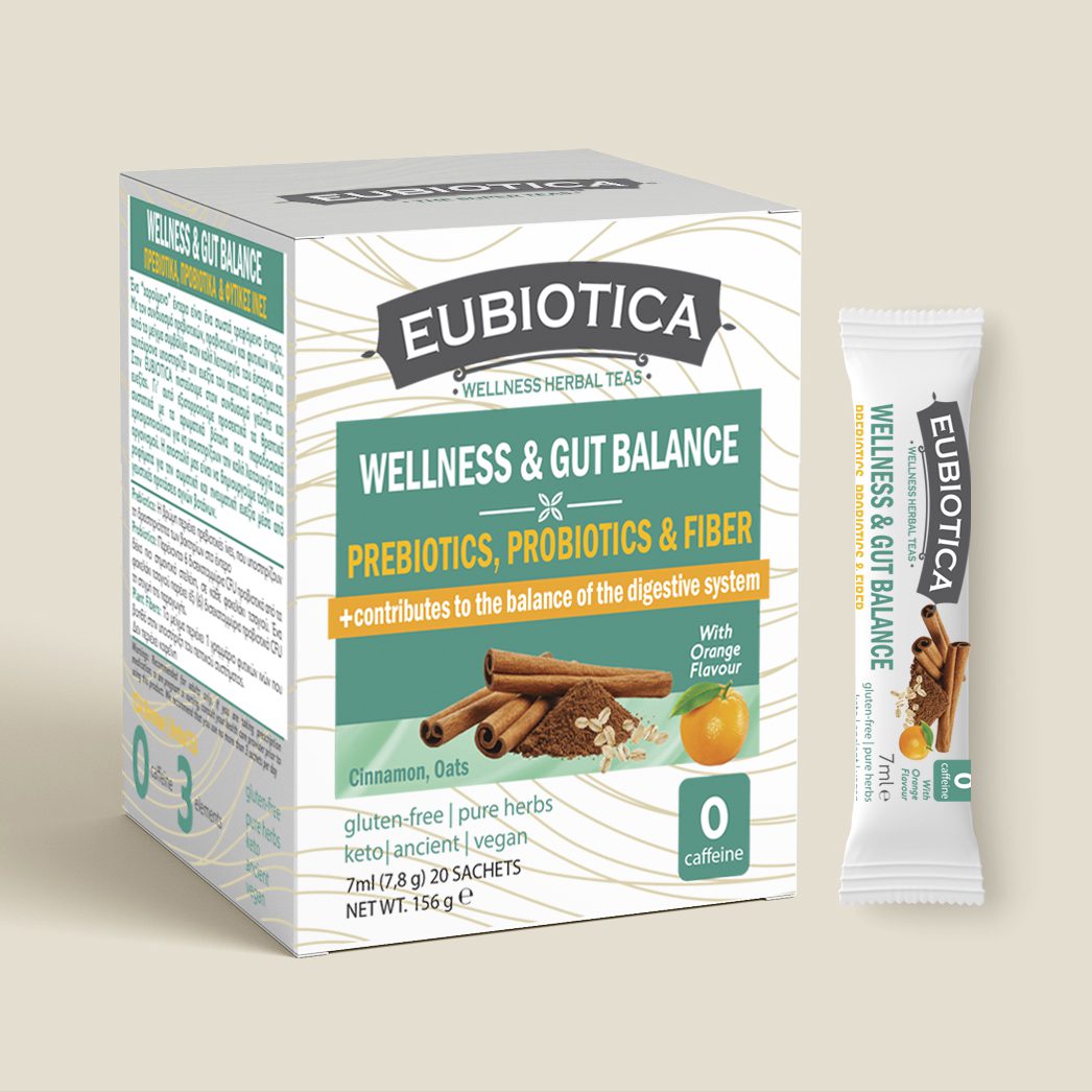 Eubiotica TEAS Wellness GUT BALANCE - AMHES - Εργοστάσιο Φυσικών Συμπληρωμάτων Διατροφής