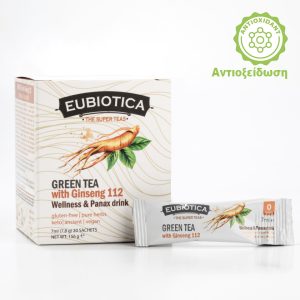 EUBIOTICA Super Teas - Green Tea & Ginseng panax - Πράσινο Τσάι για Ευεξία