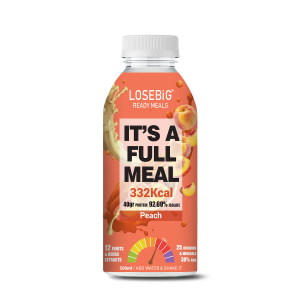 Losebig fullmeal Peach - Πλήρες Γεύμα 332 Θερμίδες 40γρ Πρωτεΐνης