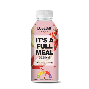 Losebig fullmeal Strawberry-Vanilla - Πλήρες Γεύμα 332 Θερμίδες 40γρ Πρωτεΐνης
