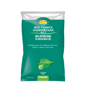 Χλωροφύλλη BIOTONICS σε σκόνη με Πρωτεϊνη Αρακά 100gr