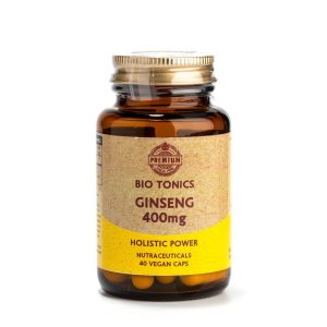 PANAX GINSENG EXTRACT 400mg / 40 VEGAN CAPS. HOLISTIC ENERGY