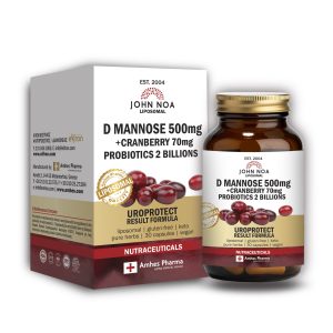 D MANNOSE 500mg+CRANBERRY 70mg+PROBIOTICS 2BILLIONS, 30caps