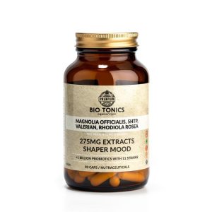 MAGNOLIA OFFICIALIS. RHODIOLA ROSEA.5HTP. VALERIAN. 275mg / 90 VEGAN CAPS - SHAPER MOOD