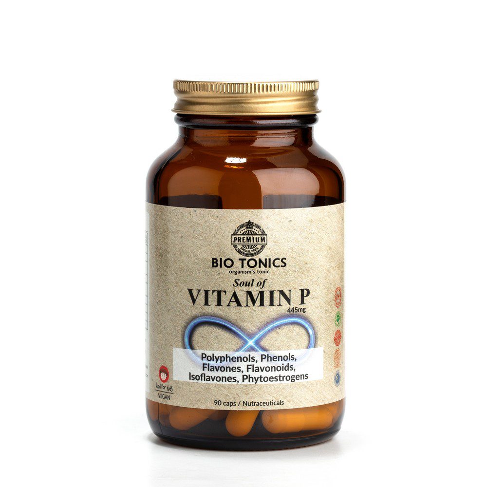 VITAMIN-P-1.jpg VITAMIN P EXTRACTS - POLYPHENOLS 445mg / 90 VEGAN CAPS - Image 1