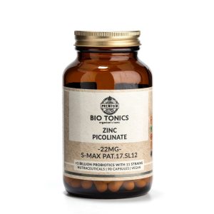 ZINC PICOLINATE 22mg / 90 VEGAN CAPS S-MAX PAT.17.SL12