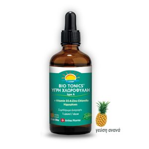 BIOTONICS Υγρή Χλωροφύλλη 100ml σταγόνες/ Γεύση ανανά